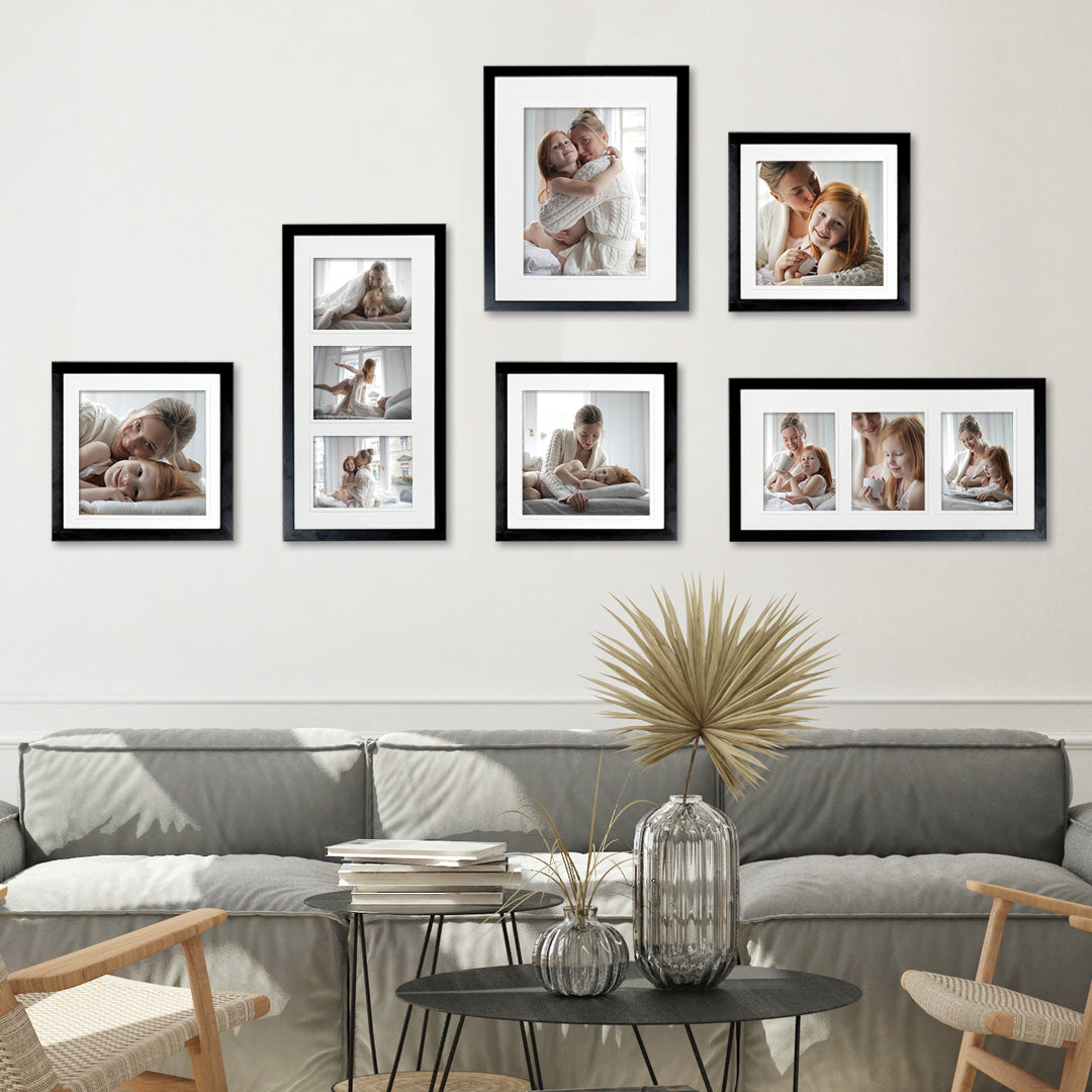 Deluxe Black Gallery Wall Frame Set A 