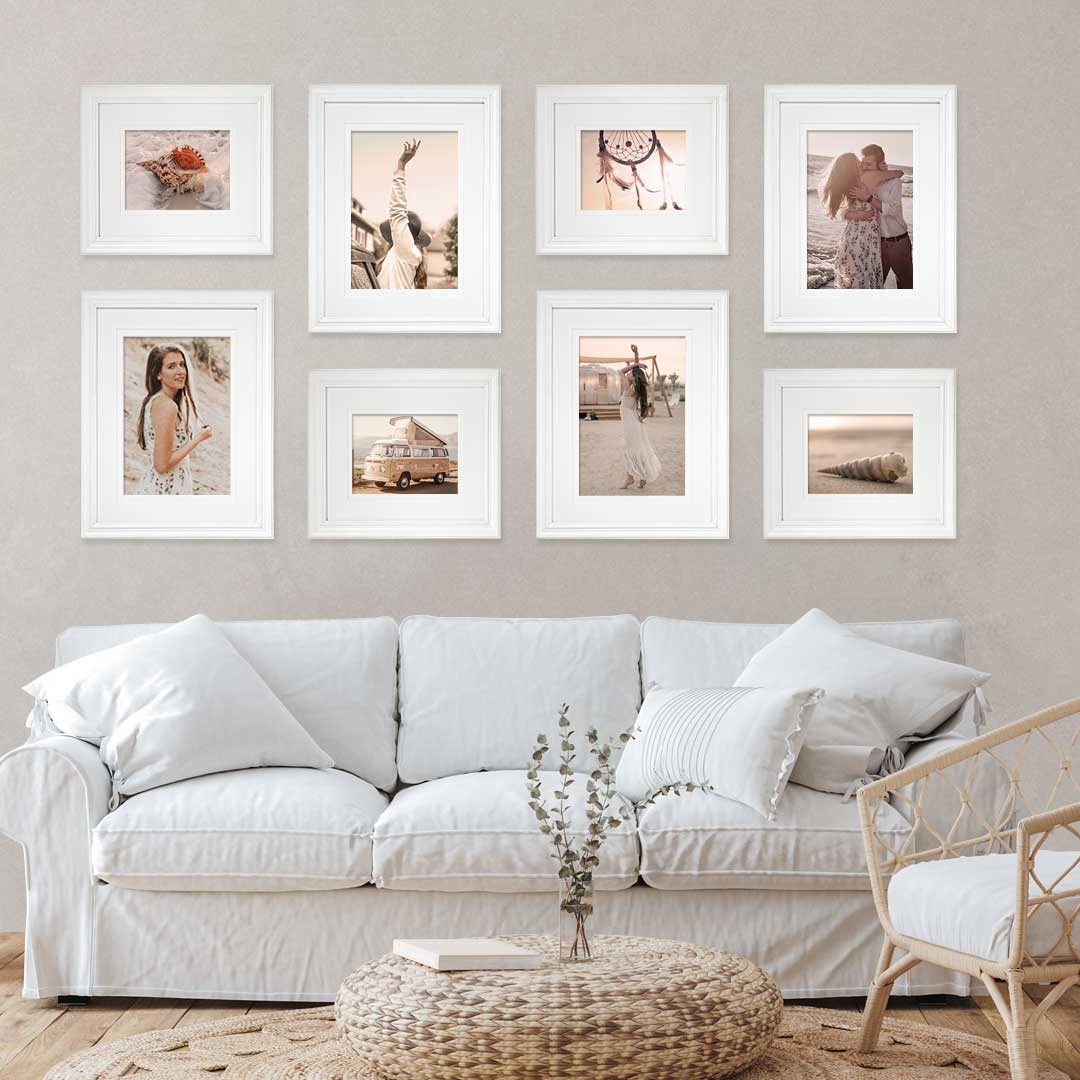 Hawthorne White Gallery Wall Frame Set E 