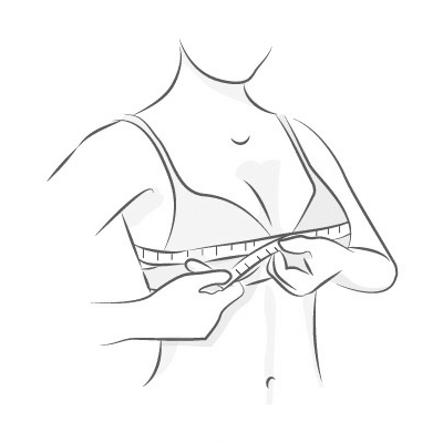 Bra Size Measurement & Cup Size  A, B, C, D, DD Bra Sizes AND