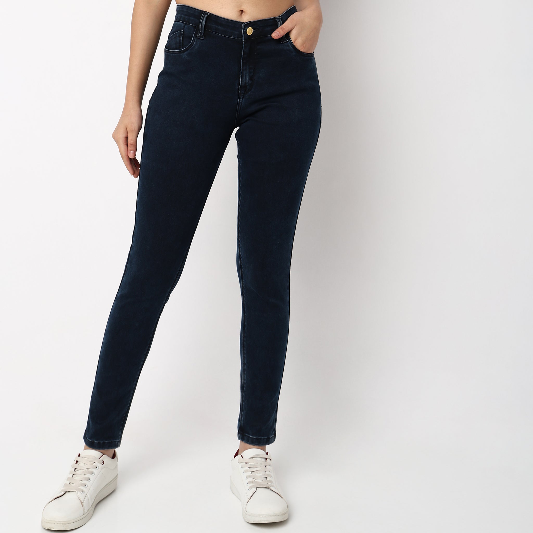 Buy Skinny Fit Solid Jeggings - Style Union