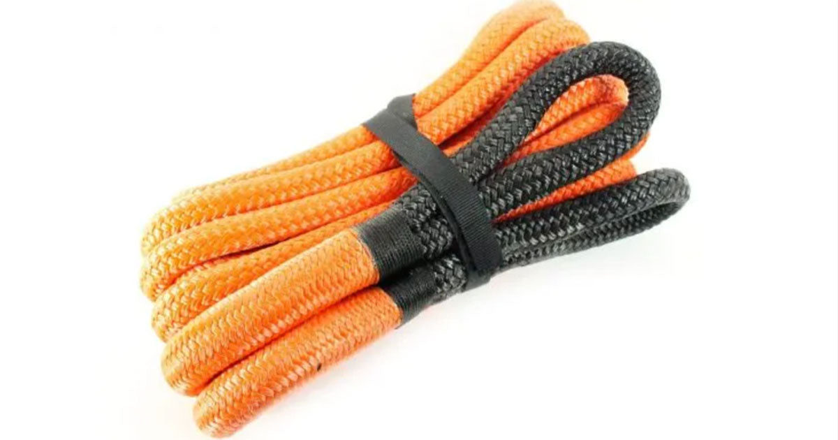 Orange and black bundle of recovery straps