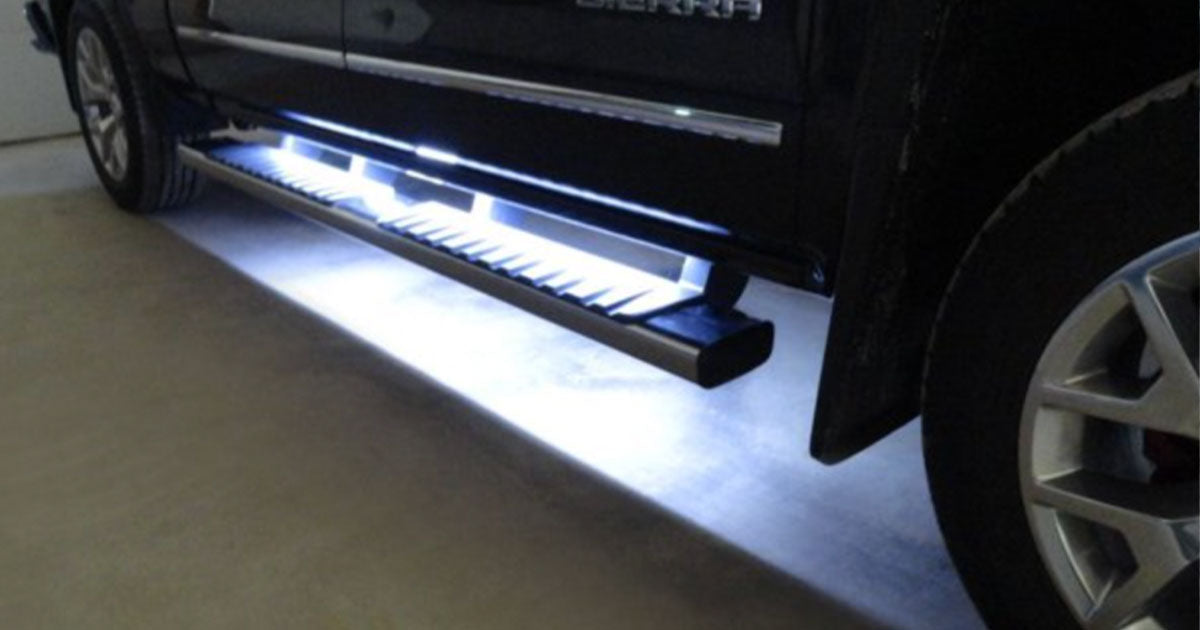 Lit up running boards