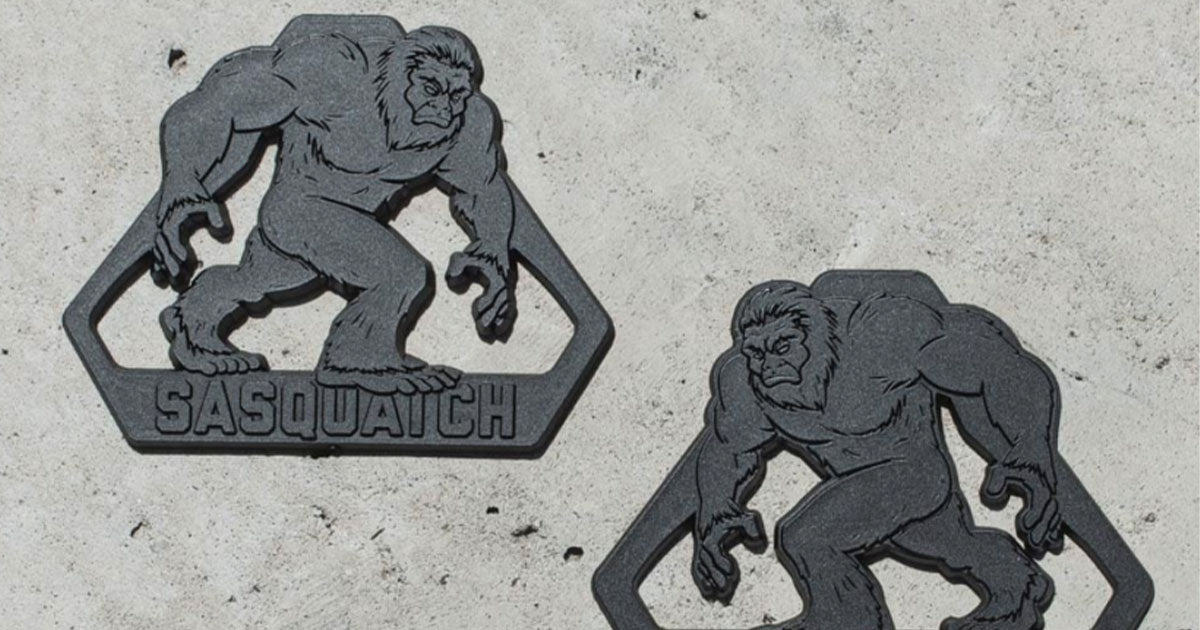 Sasquatch metal car emblems