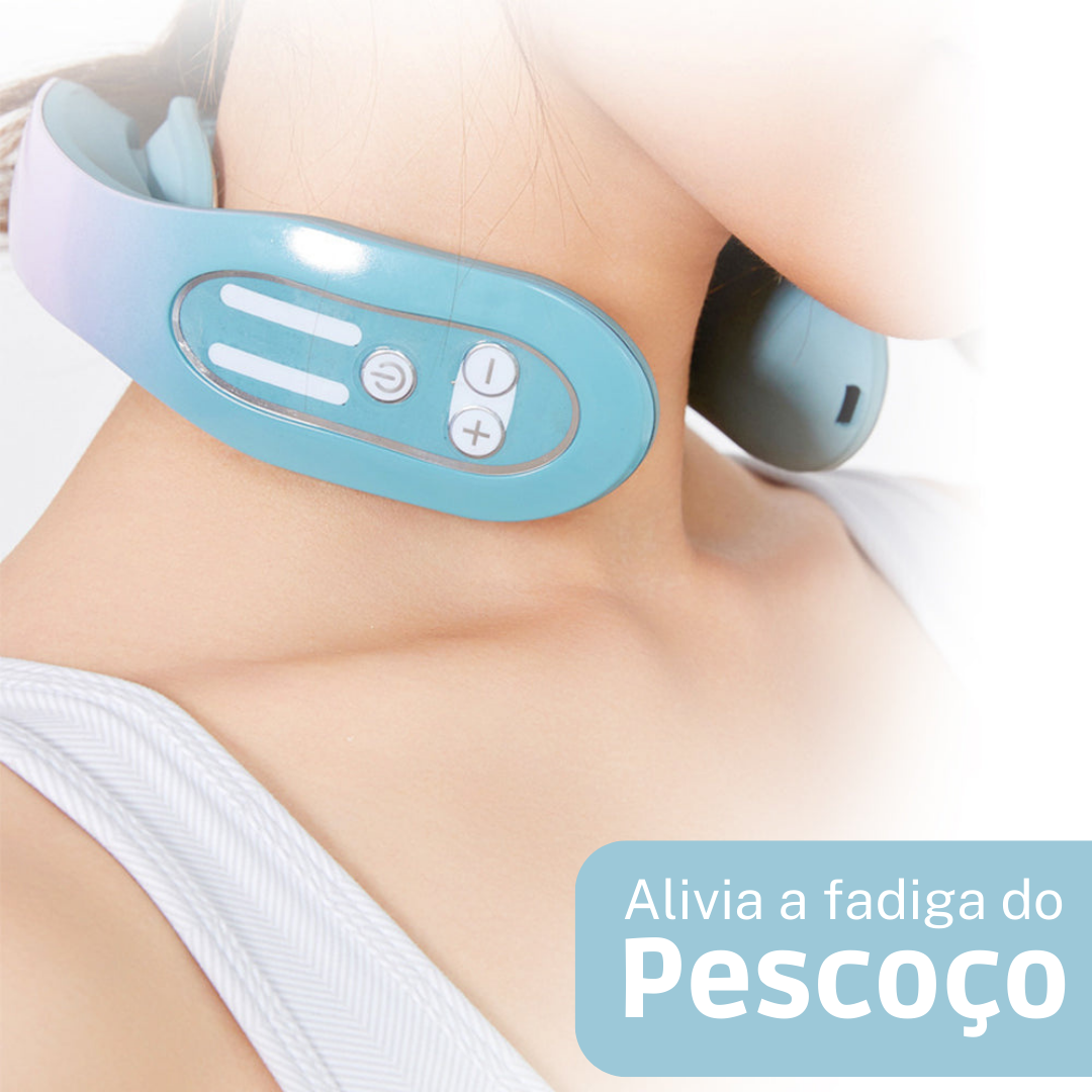 Dispositivo Massageador Linfático em Pontos de Acupuntura no Pescoço