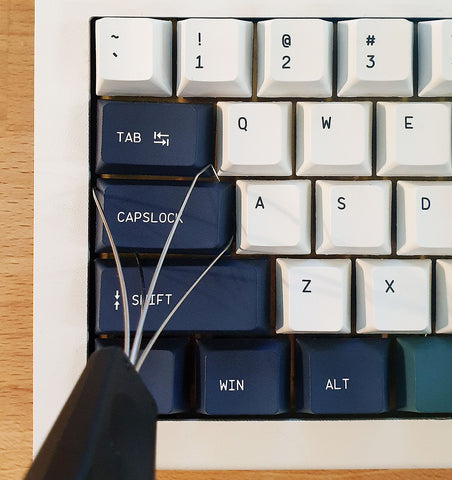 step1. pull the CAPSLOCK keycap out