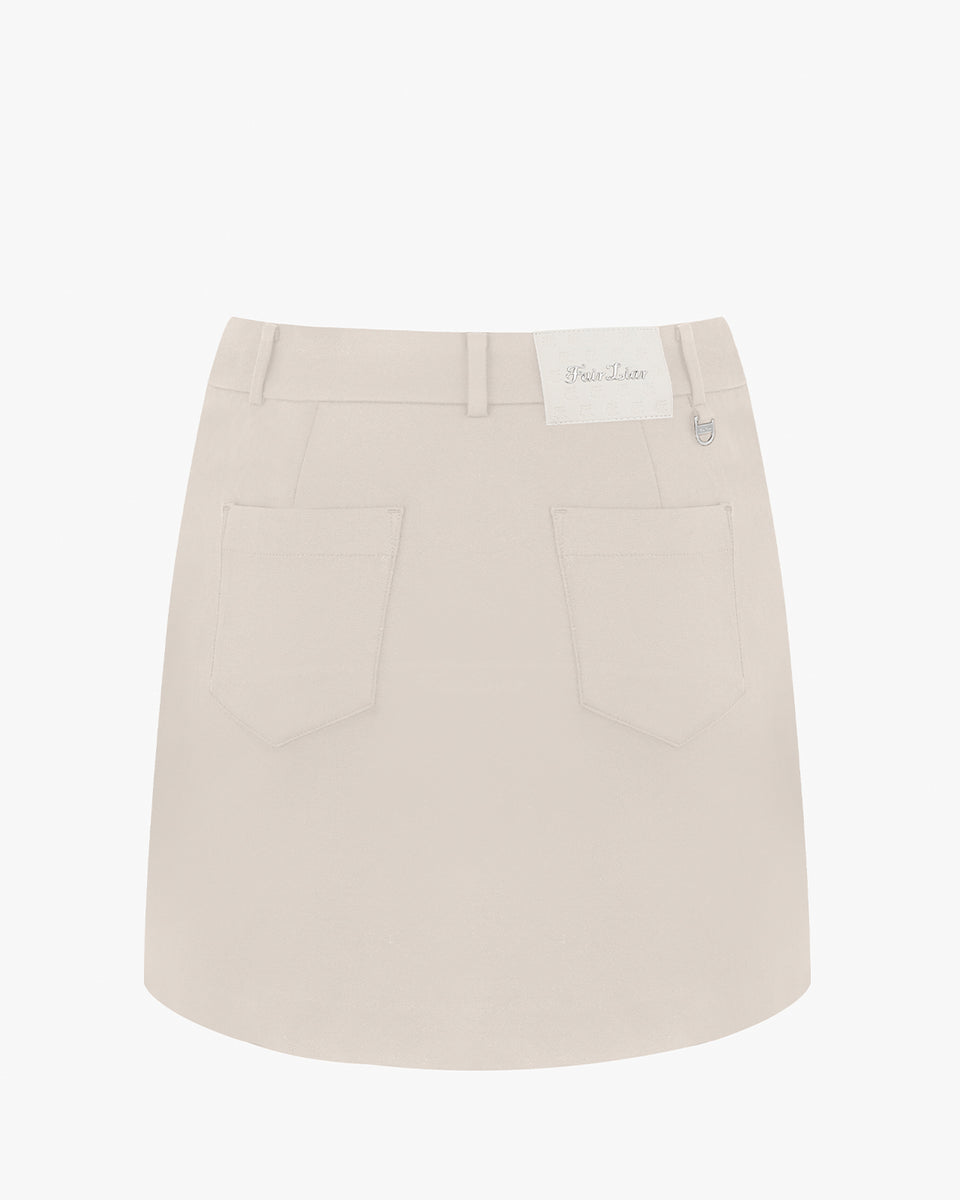 [FL Signature] Fair Lair H Line Skirt - Beige – Fairliar USA