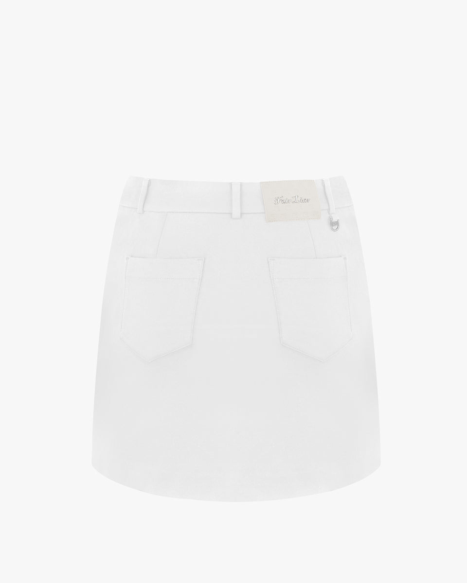 [FL Signature] Fair Lair H Line Skirt - White – Fairliar USA