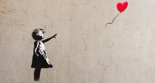 banksy baloon girl street art - by theartlab 