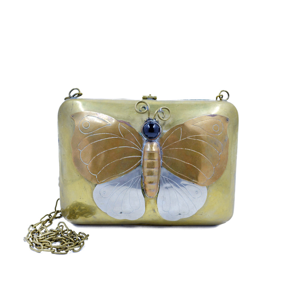 butterfly clutch bag