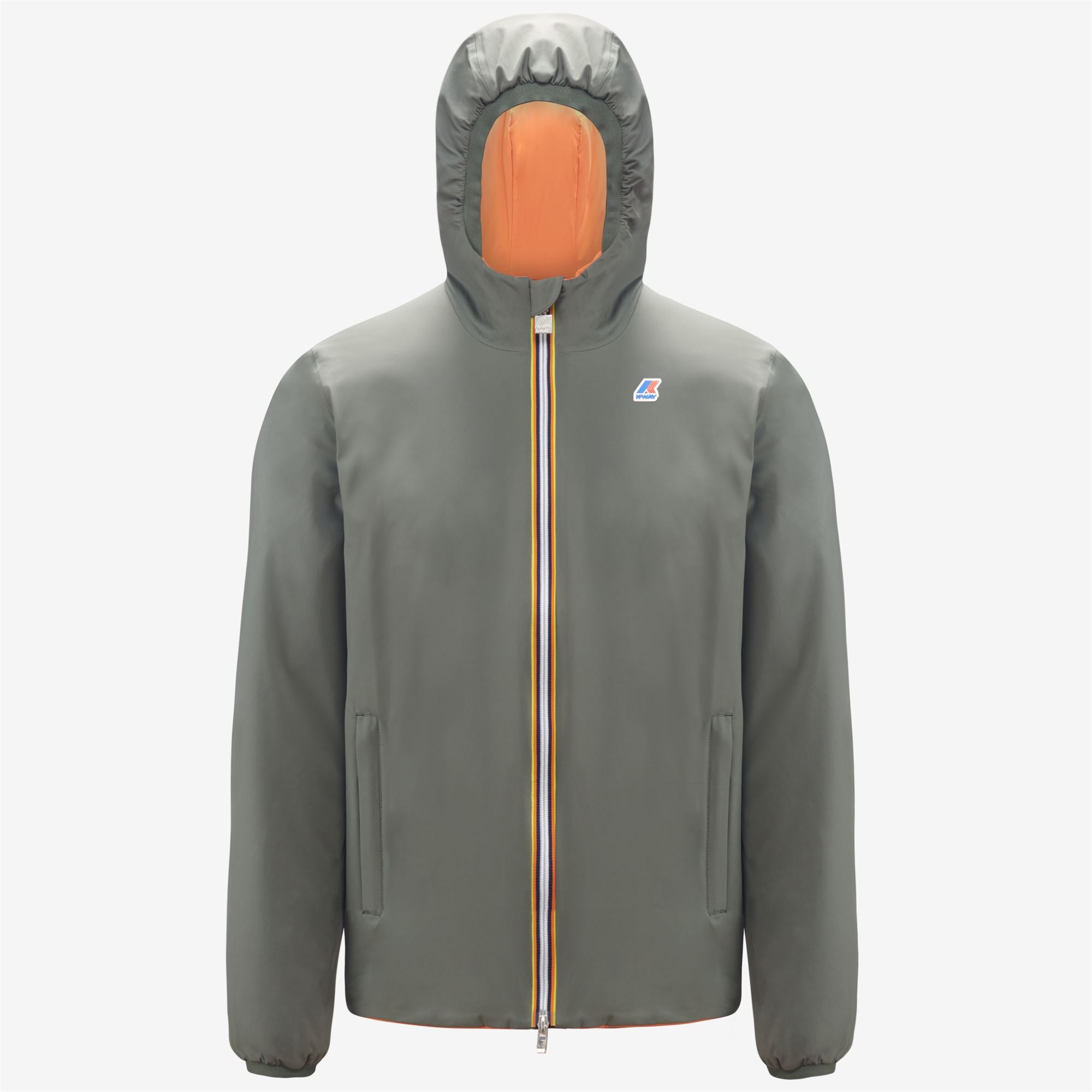 BLOUSON K-WAY JACQUES WARM DOT ORANGE/KAKI