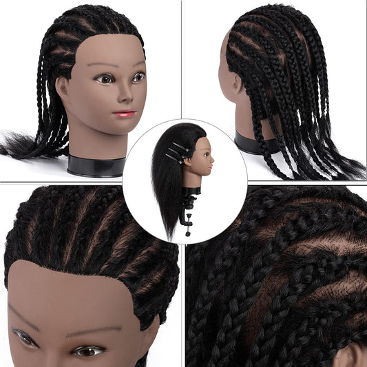 Tomshine Mannequin Head for Braiding Manikin Head For Hairdresser  Professional Cosmetology Dummy Head 