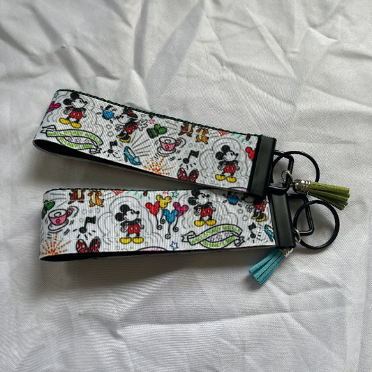 tinkerphenix Disney Best Day Ever Fabric Wristlet Keychain