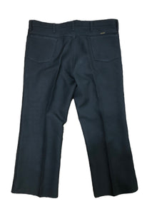 Vintage 70’s Black Wrangler Polyester Pants Size 42/25