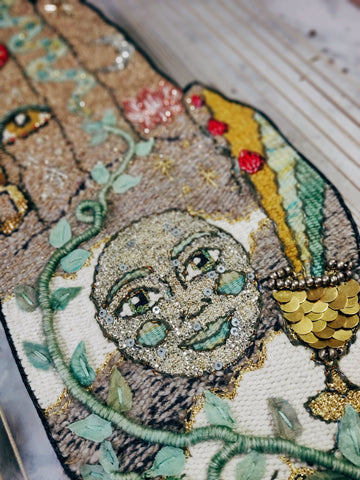 Alchemist Hand woven tapestry by Jennifer Christie of Wandering Coast