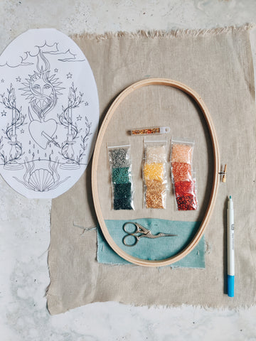 Bead embroidery tools by Jennifer Christie of Wandering Coast