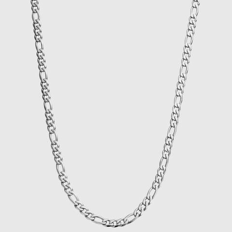 silver figaro chain for men