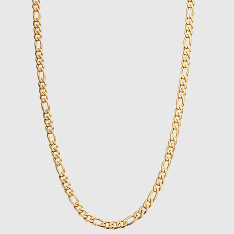 5mm 18k gold figaro chain