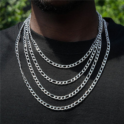 choose a silver figaro chain