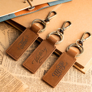 Leather Keychains - graceandgraincollective