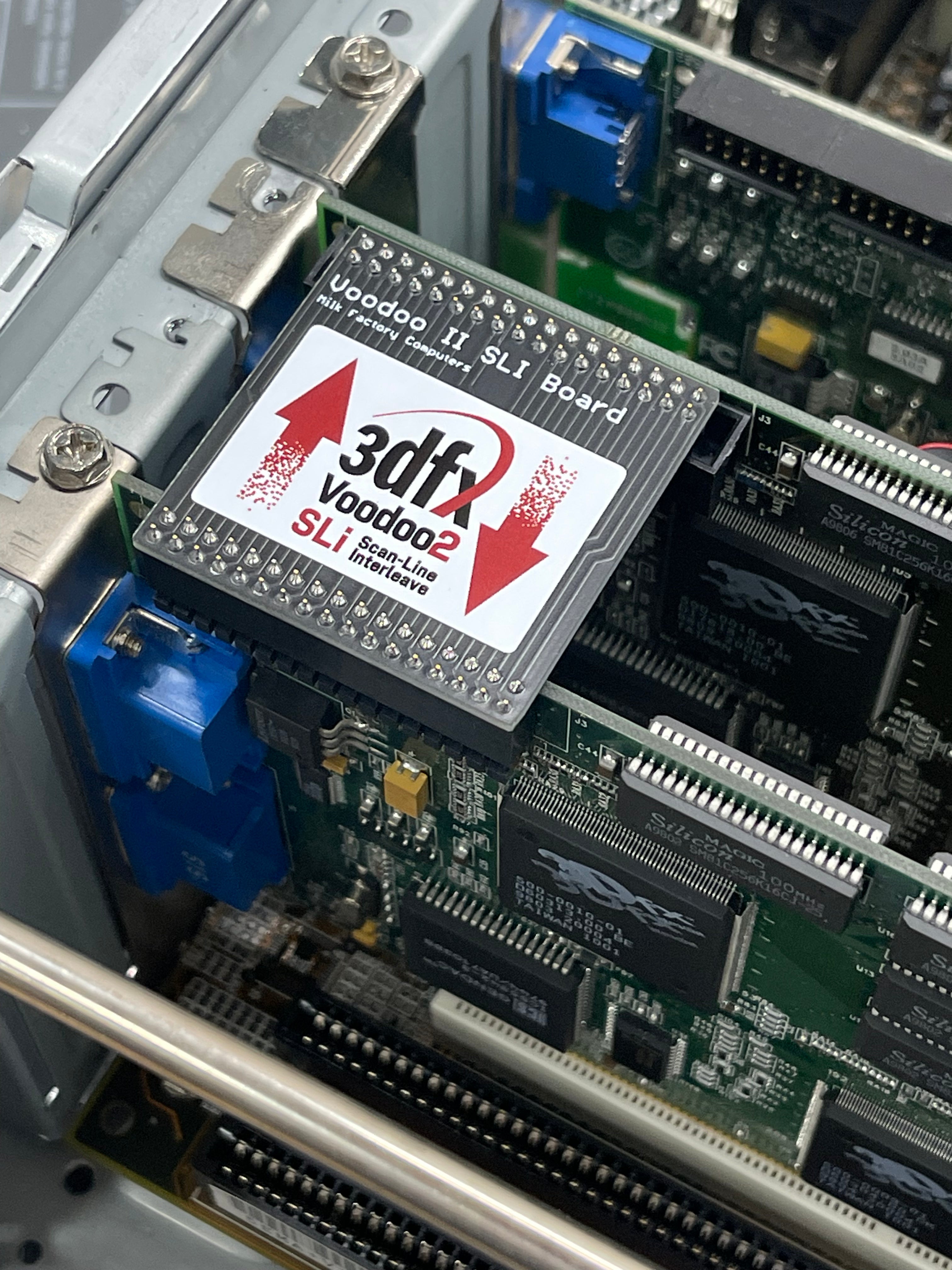 3Dfx Voodoo2 Sli Milk Factory Board Sticker - White