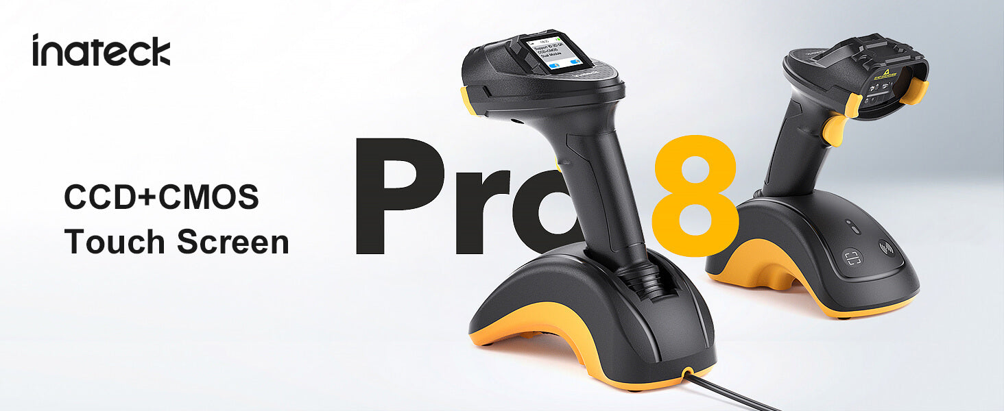 Inateck Pro 8 Bluetooth Barcode Scanner-1