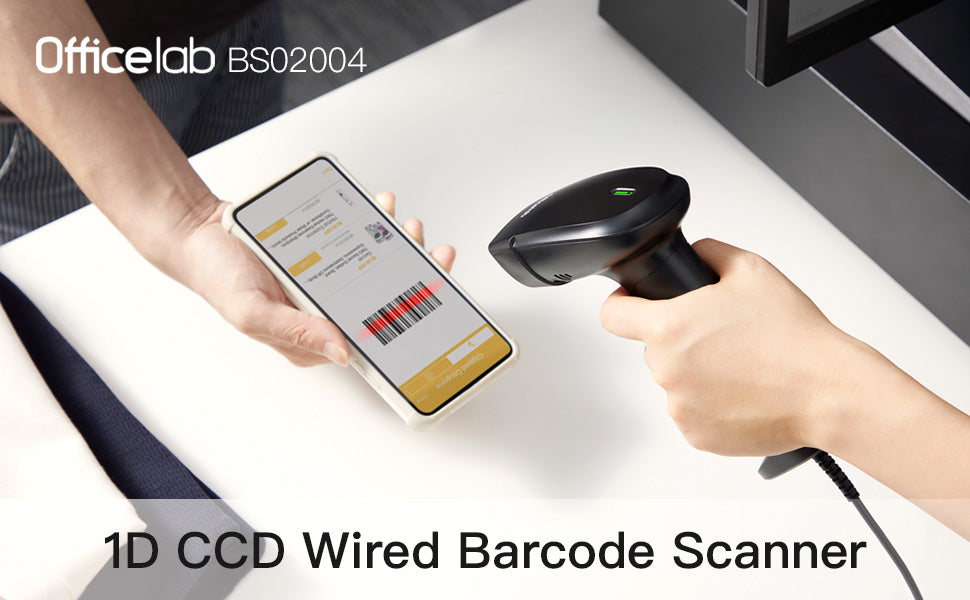 Officelab BS02004 Wired 1D Barcode Scanner