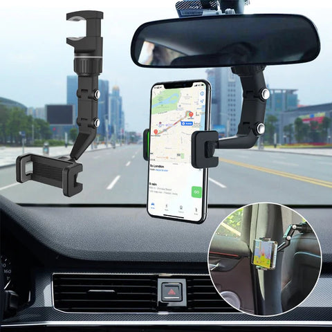 OHAS Car Mobile Holder- Rearview Mirror Phone Holder – Fashmee