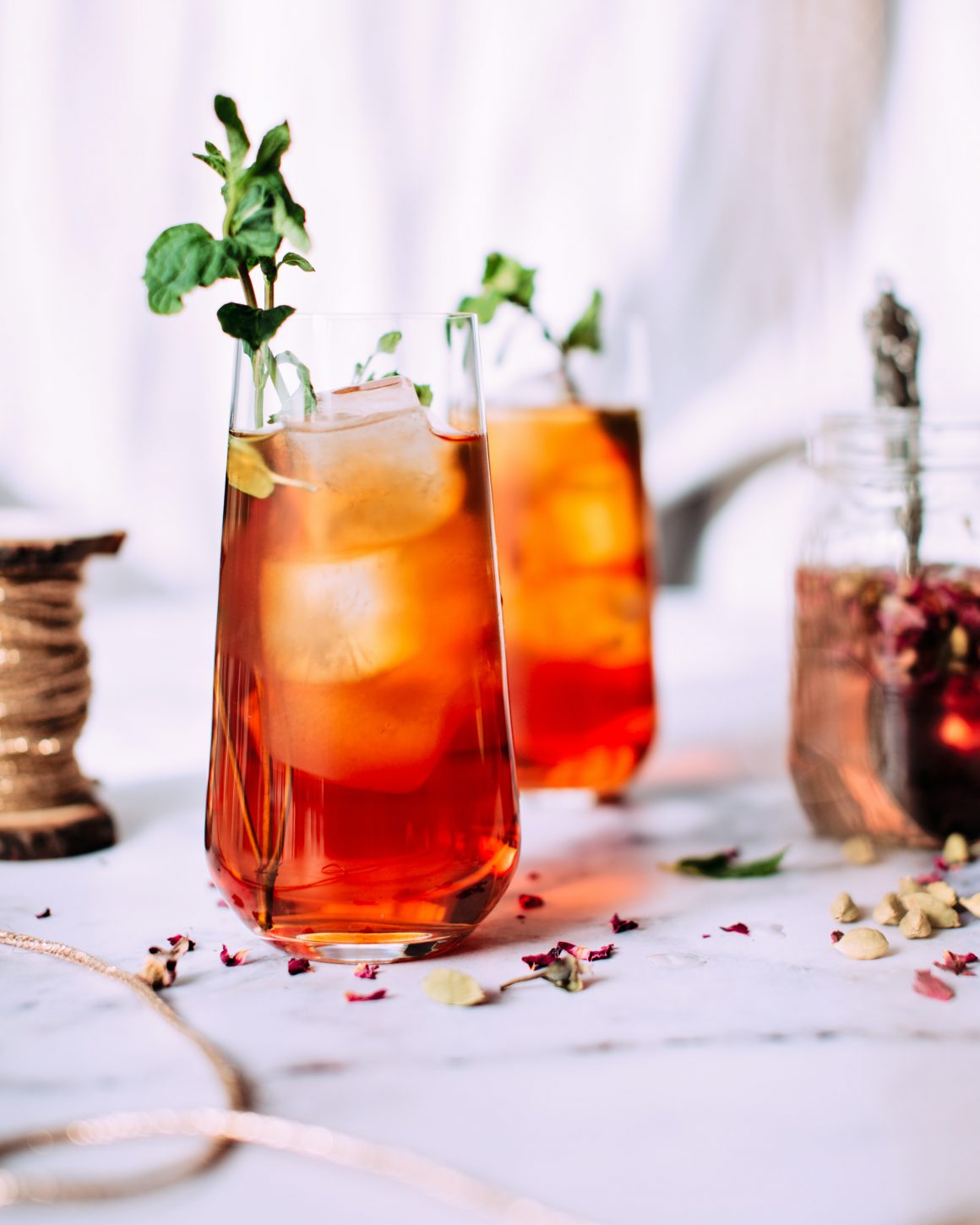 O chá gelado é uma das bebidas geladas mais queridas.