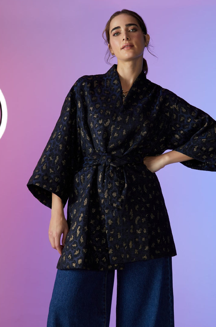 KIMONO JACQUARD ANIMAL PRINT TIKTOK