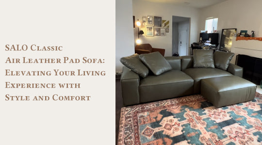 salo classic air leather pad sofa