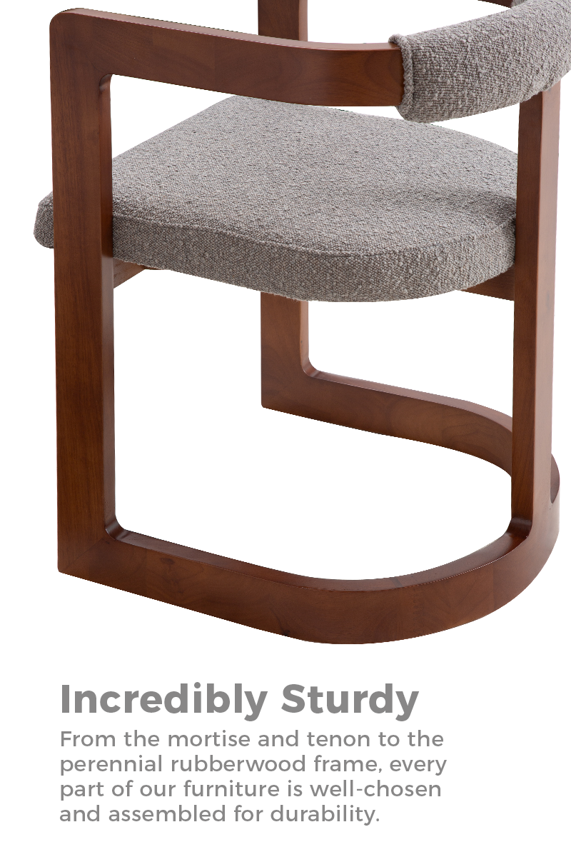 Gullichsen Modish Boucle Dining Chair