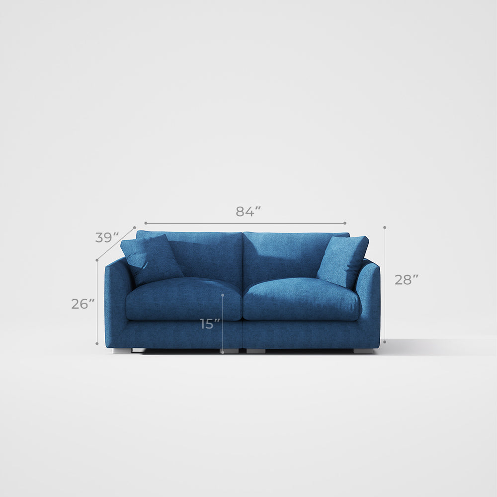 Blue Loveseat