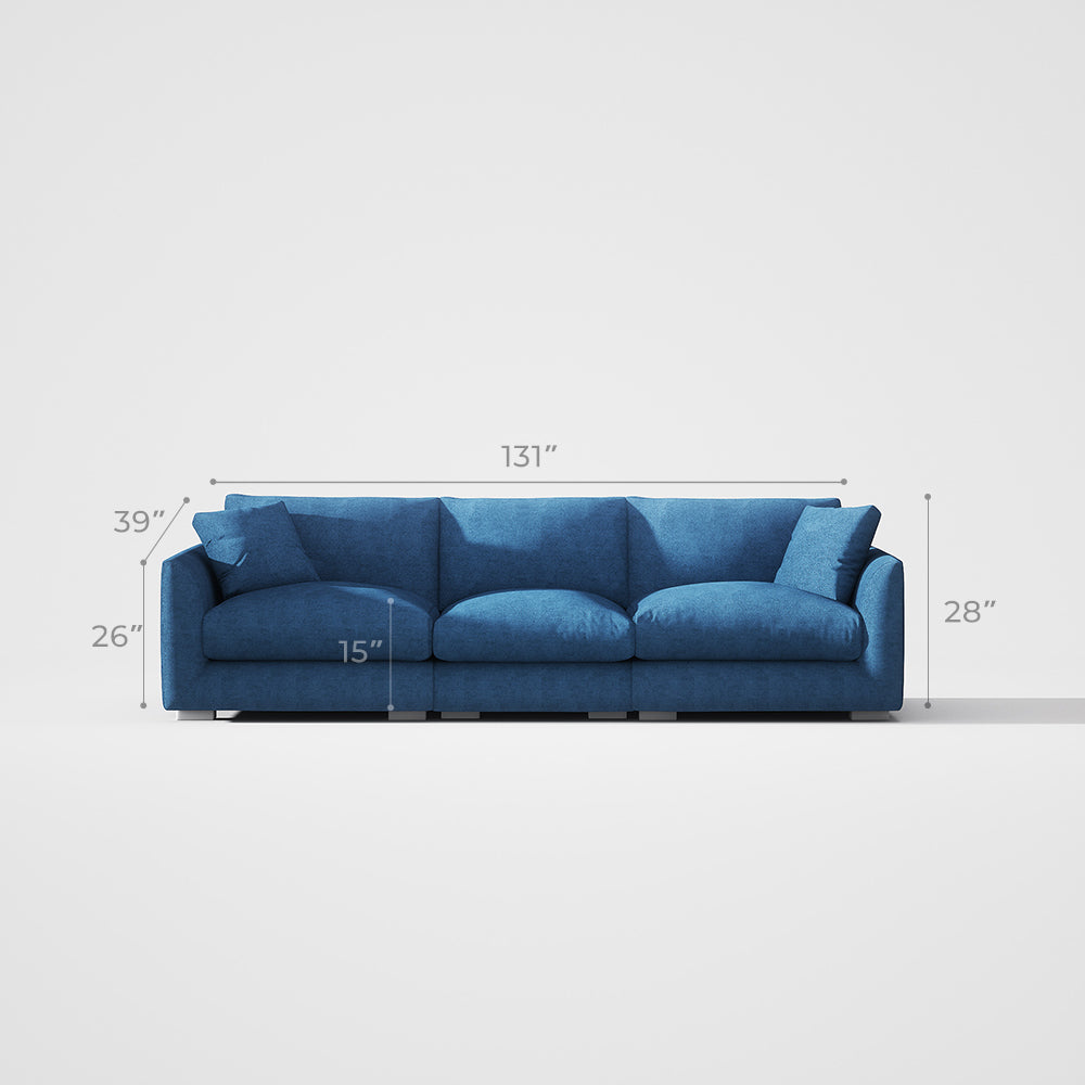 Blue Loveseat