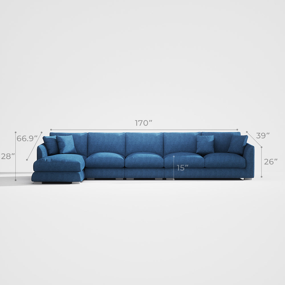 Blue Sectional