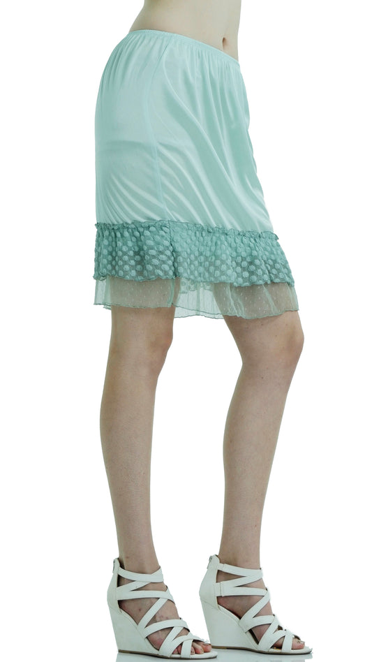 Women Circle Lace Satin Half Slip Skirt Extender – Shop Lev