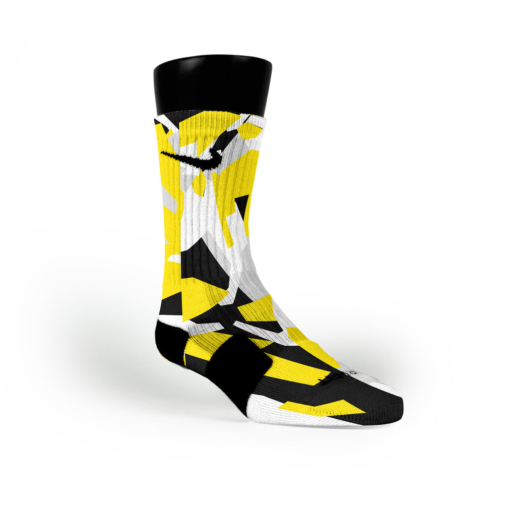 black and yellow nike socks