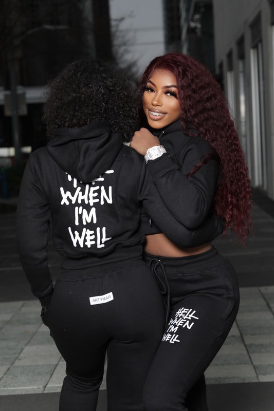 Hell When I'm Well Sweatsuit - Grey – ArtyMarCollection