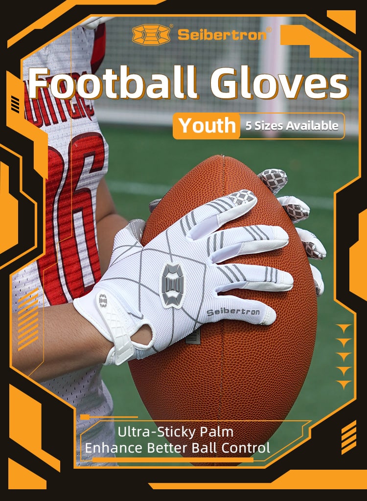 Quality American Football Super Sticky Palm Receiver Gloves Pro