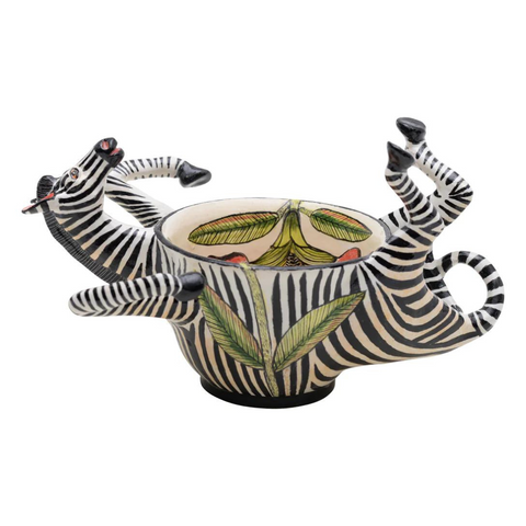 Zebra Peanut Bowl