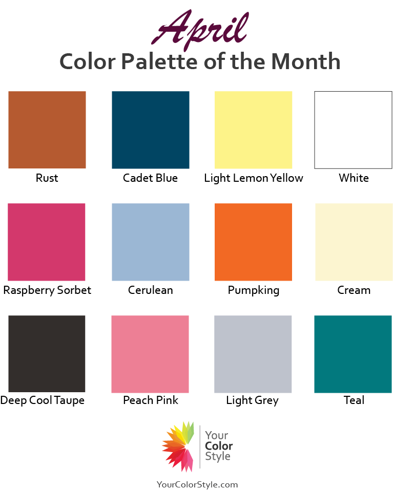 Color Palette of the Month April Your Color Style