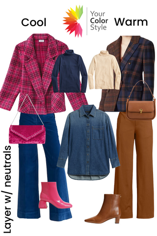 How To Wear Plaid with Neutrals