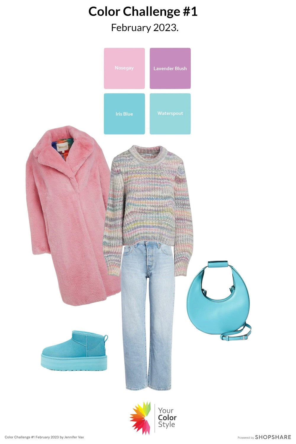 Outfit inspiration for the February 2023 Color Challenge - Your Color Style