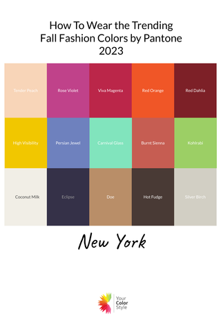 How To Wear the 2023 Fall Pantone Colors - New York