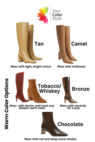 How To Wear Boots With Warm Tones