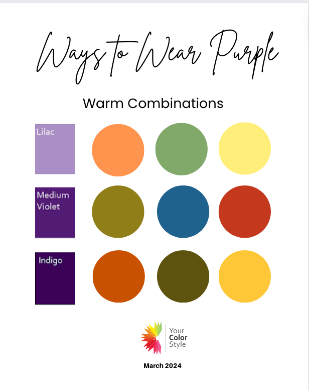 Best Colors To Wear With Purple When You Have Warm Undertones