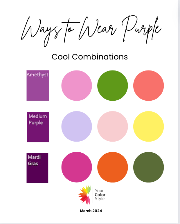 Best Colors To Wear With Purple When You Have Cool Undertones