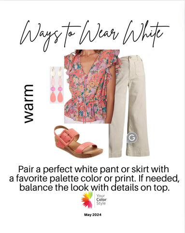 How To Wear Warm White and Prints