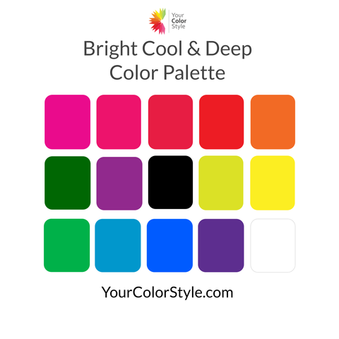 Bright Cool and Deep Mini Color Palette