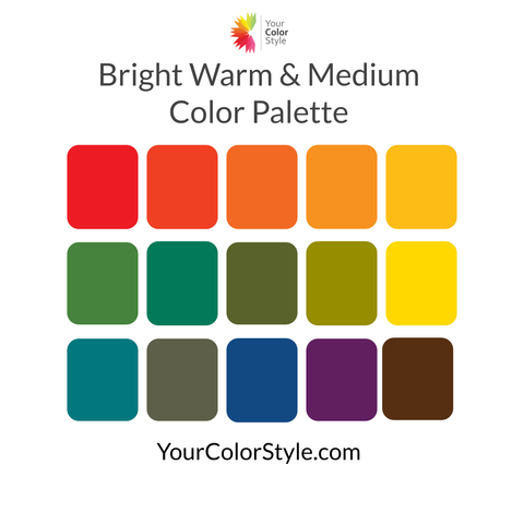 Bright Warm Medium Mini Color Palette