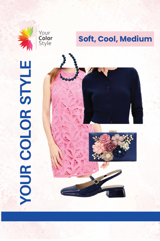 How To Wear Pink and Navy